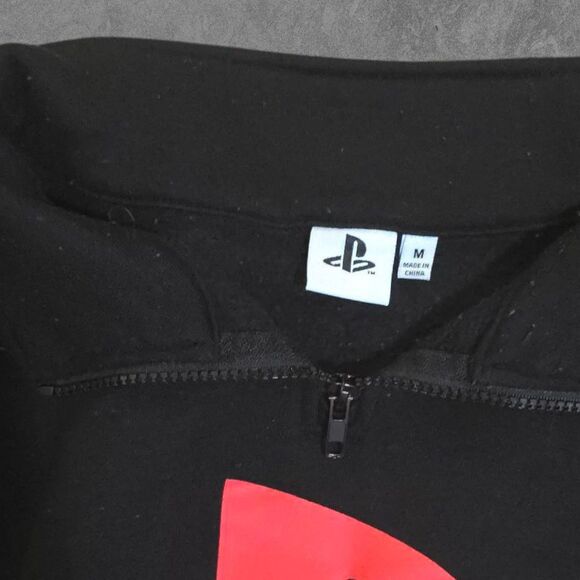 Cropped PlayStation Pullover Sweatshirt Retro Gaming Women's Medium - Picture 6 of 6